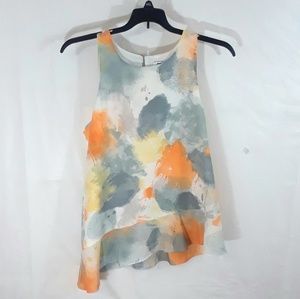 DKNYC sleeveless assymetrical top size L